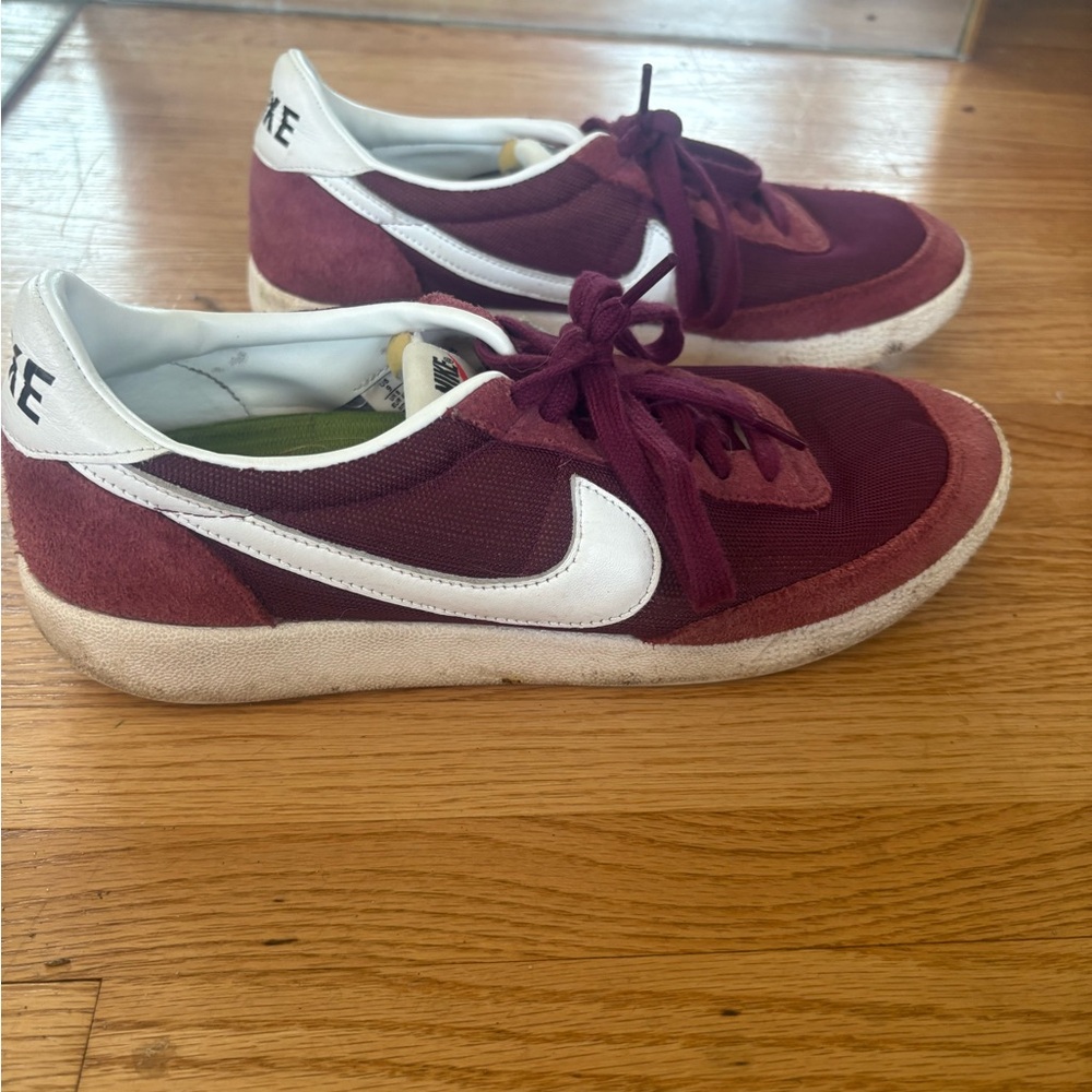 Nike Killshot Maroon Sneakers with White Logo